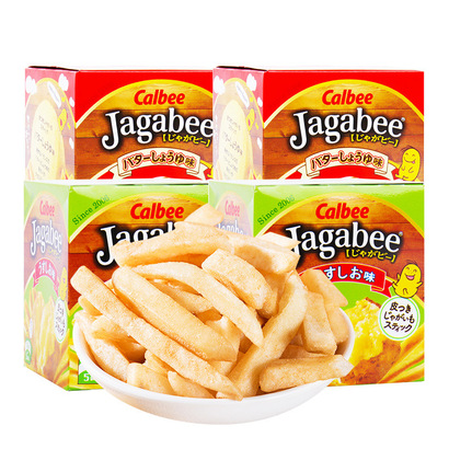 日本calbee卡乐比薯条三兄弟北海道网红休闲零食薯片80g