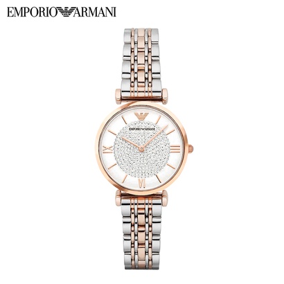 阿玛尼EMPORIO ARMANI 满天星女石英表礼物生日圣诞女表腕表AR1926